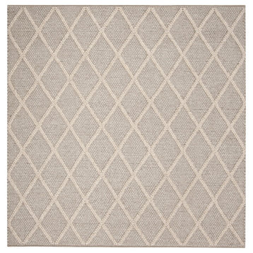 Safavieh Couture Natura Collection NAT310 Rug, Gray, 6' Square