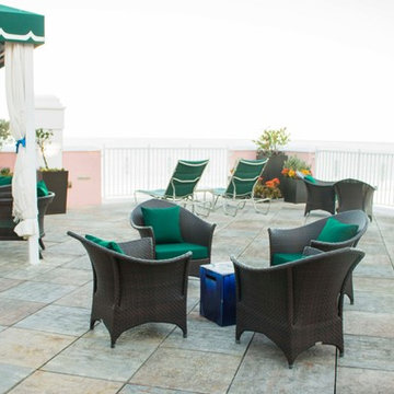 Spa cushions upgrade at resort