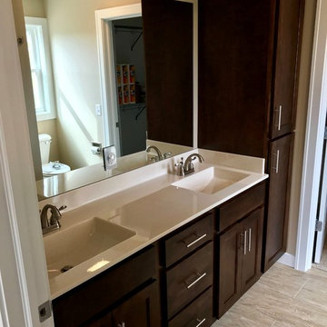 Sherrard  IL New Construction Koch Cabinets Birch Mocha MSI Quartz