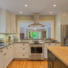 kitchen with pass thru/raised bar