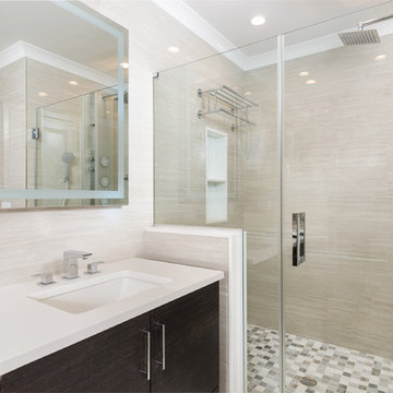Porcelanosa Master Bathroom in Port Washington