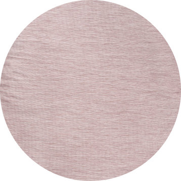Ethan Modern Flatweave Solid, Pink, 6' Round