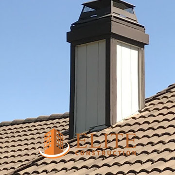 The chimney chase, the barge rafter, water table trim, door jambs