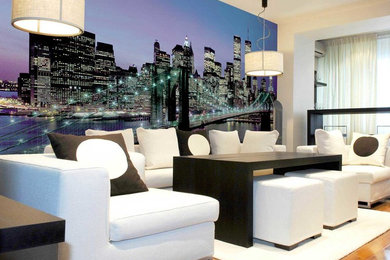Inspiration for a contemporary home design remodel in New York