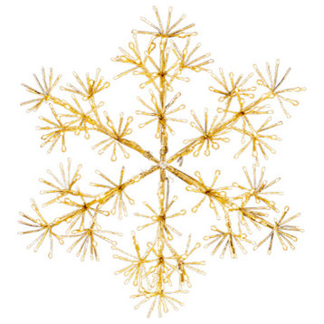 4' Gold Wall Mount LED Snowflake