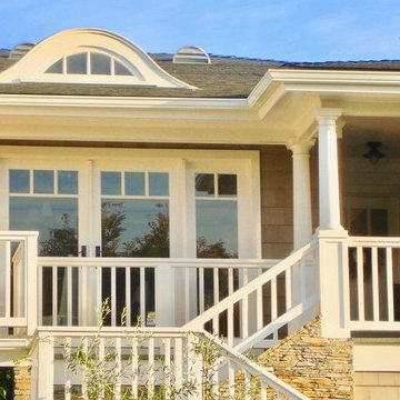 Entry Porch with Faux Balcony