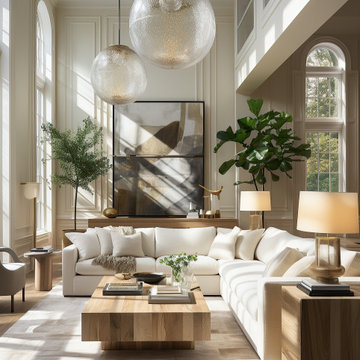 Timeless Elegant Living Room in Kensington