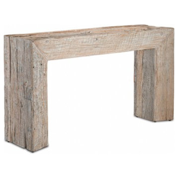 Currey and Company 3000-0170 Console Table, Whitewash Finish