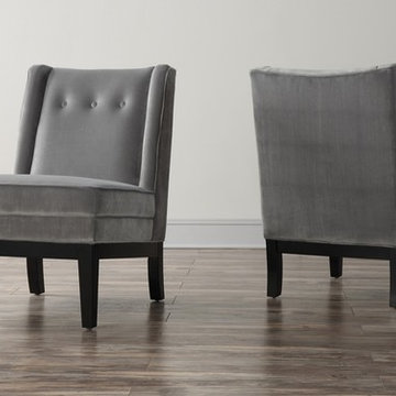 Alexander Grey Velvet Chair - $492.45