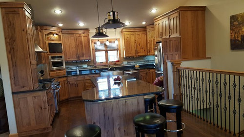 Hickory Cabinets And Golden Oak