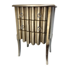 Silver Leaf Bedside Chest