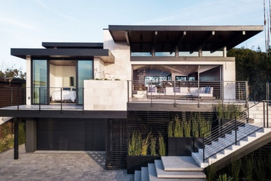 Example of a minimalist exterior home design in San Diego