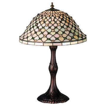 Meyda lighting 52010 20"H Diamond & Jewel Table Lamp