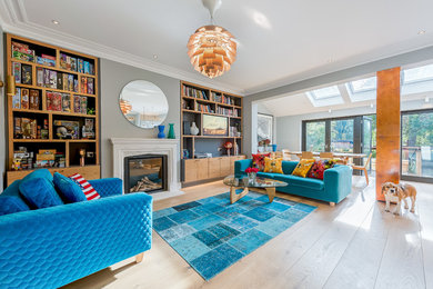 Contemporary living room in London.