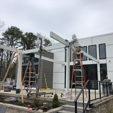 Modern Pergola Design, Miller Place, NY