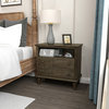 Drawer Solid Wood Nightstand, Kona, Single