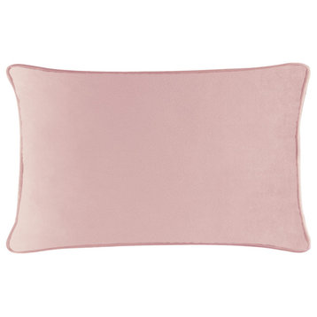 Sparkles Home Coordinating Pillow, Blush Velvet, 14x20
