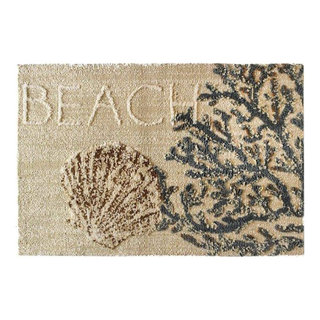 JellyBean Accent Rug Beach Clam Shell - Beach Style - Area Rugs - by ...