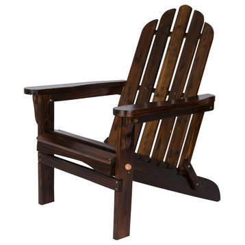 Marina Adirondack Folding Chair, Burnt Brown