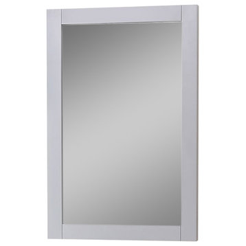 Elegant Lighting VM-2002 Danville 32" x 22" Wood Framed Mirror - Medium Grey