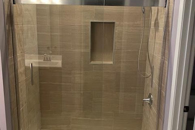 Bathroom - modern bathroom idea in Kansas City
