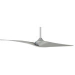 Minka Aire - Minka Aire F846-DK Wave II - 60" Ceiling Fan - Wave II by Minka-Aire is a 2-blade addition to the distinctive designs of the Wave and the light Wave series. The uncompromising design, though minimalistic, provides maximum air flow while becoming a conversation piece to enjoy for years to come. Variable Blade Pitch2-Blades 60" SweepDC 168 x 15mm Motor6" DownrodSpecial Hand Held Remote Control System (Included).