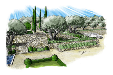 Esquisses de jardins en Provence