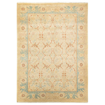 Adelaide, One-of-a-Kind Hand-Knotted Area Rug Ivory, 6'4"x8'8"