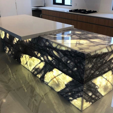 Backlit New York Marble Benchtop