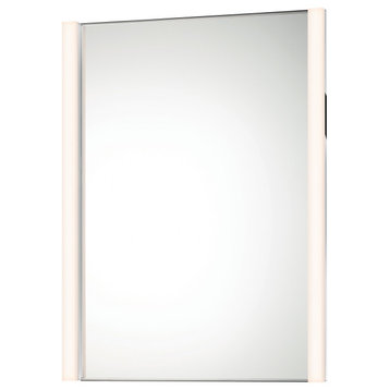 Vanity LED Slim Vertical Mirror Kit With Optical Acrylic Shade