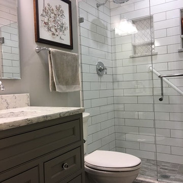 Custom Showplace Vanity: Dovetail Gray Paint