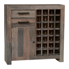 50 Most Por Wine And Bar Cabinets For 2018 Houzz 1st Avenue Foster Reclaimed Pine Bar Cabinet Charcoal Wine And Cabinets