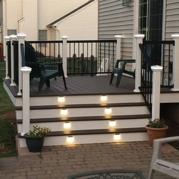 Transcend deck, LED Lights, Aluminum Railings