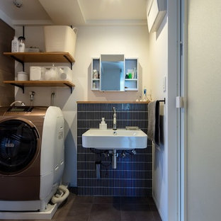 他の地域の北欧スタイルのおしゃれなランドリールームの写真