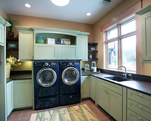 Blue Washer And Dryer Design Ideas & Remodel Pictures | Houzz - SaveEmail