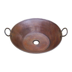 Belle Foret Model BFC16 ORB Flat Bottom Vessel Lavatory Copper Sink - Bathroom Sinks