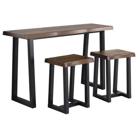 Jennings Live Edge 3-Piece Counter Dining Set