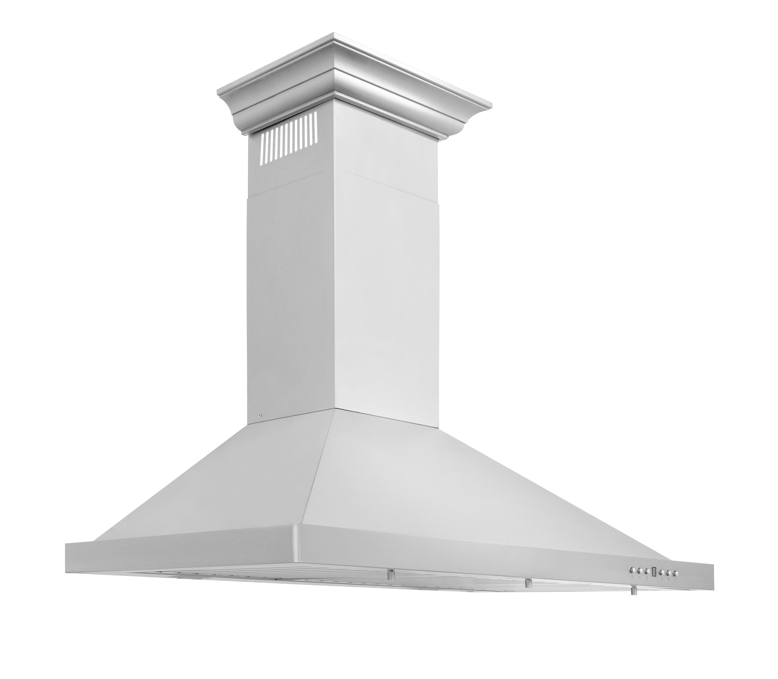 42 Kitchen Hood ZLINE 42, Wall Mount Range Hood, Stainless Steel With Crown Molding
