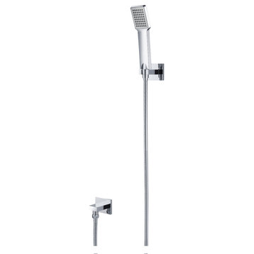 Isenberg HS1005 Hand Shower Set With Wall Elbow, Holder and Hose