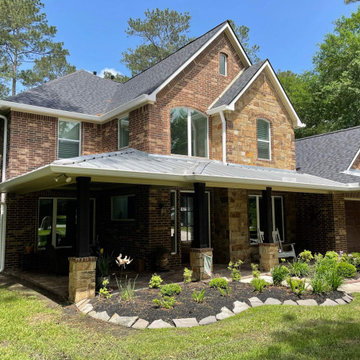 Custom Exterior Renovation with Roofing & Metal Details