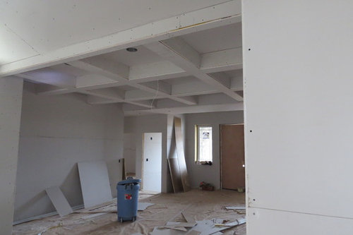 Coffered Ceiling Made Of Drywall