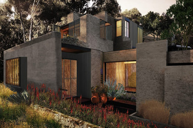 Example of a trendy exterior home design in Los Angeles