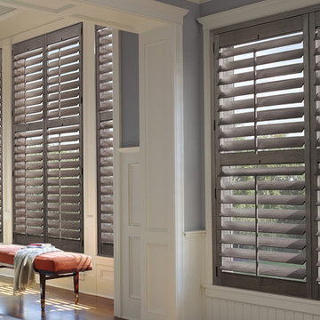 Hunter Douglas PLANTATION SHUTTERS - GRAY WINDOW SHUTTERS - Heritance
