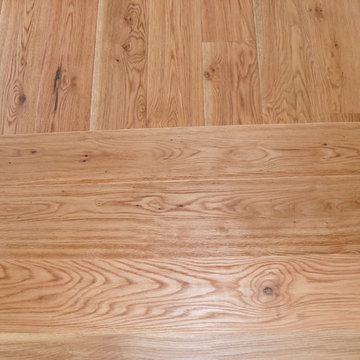 Brushed and Oiled Am Oak Planking Room and Steps
