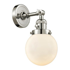 1-Light 6" Sconce Polished Nickel -  Bulb Included