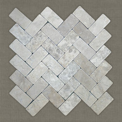 IKAN - Ivory | 12" x 12" | Marble Mosaic - Mosaic Tile