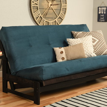 Aspen Frame with Navy Suede Mattress