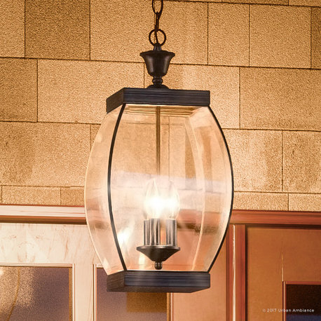 Luxury Colonial Bronze Outdoor Pendant Light, UQL1176, Manchester Collection