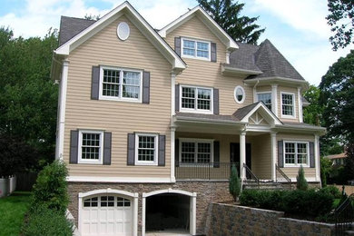 Example of an ornate exterior home design in New York