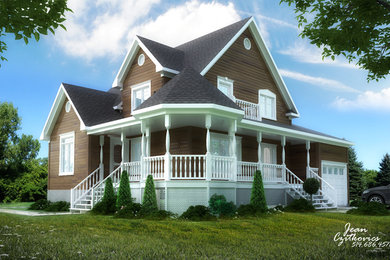 Inspiration for an exterior home remodel in Montreal
